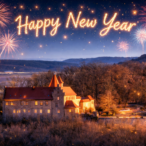 Neujahrsgrüße aus der Niederburg Kranichfeld